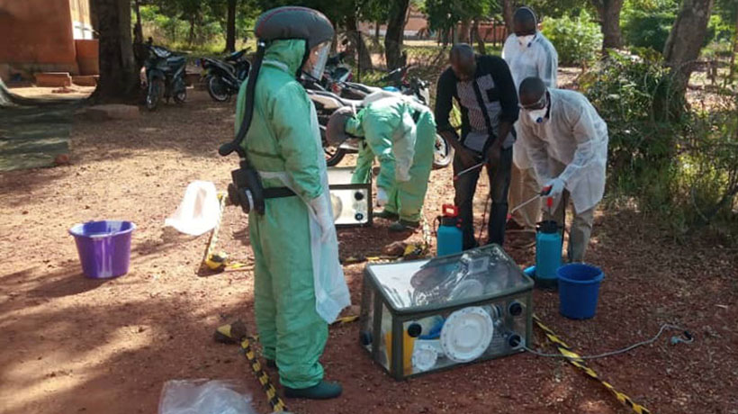 Mobile laboratory deployment exercise in Burkina Faso to strengthen biosecurity capacities of G5 Sahel countries
