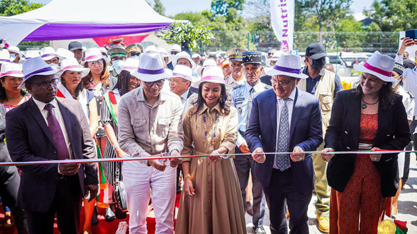 Inauguration of the Nutrisud factory with Fitia association, Nutriset Group and the Mérieux Foundation