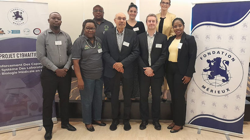 The event brought together experts from the LNSP, the GHESKIO Centers and the Mérieux Foundation, as well as representatives from AFD, which finances the project.