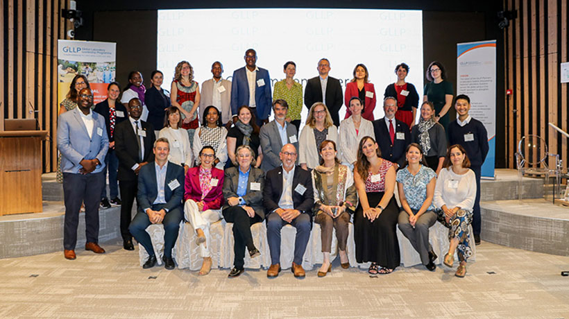 The participants at the signing of the new agreement